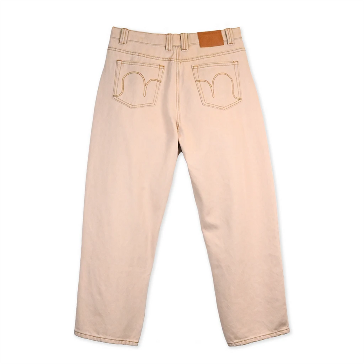 No-Comply Denim Loose Fit Skate Pant - Beige Wash | Austin, TX