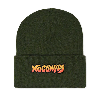 No-Comply Flame Beanie - Olive