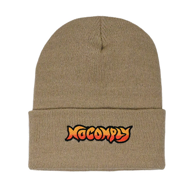 No-Comply Flame Beanie - Stone