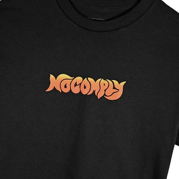 No-Comply Flames Tee Shirt - Black