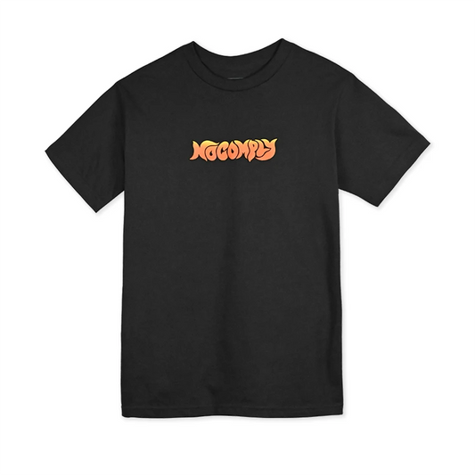 No-Comply Flames Tee Shirt - Black