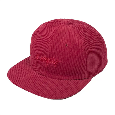 Sombrero de pana con cuadros No-Comply - Rubí
