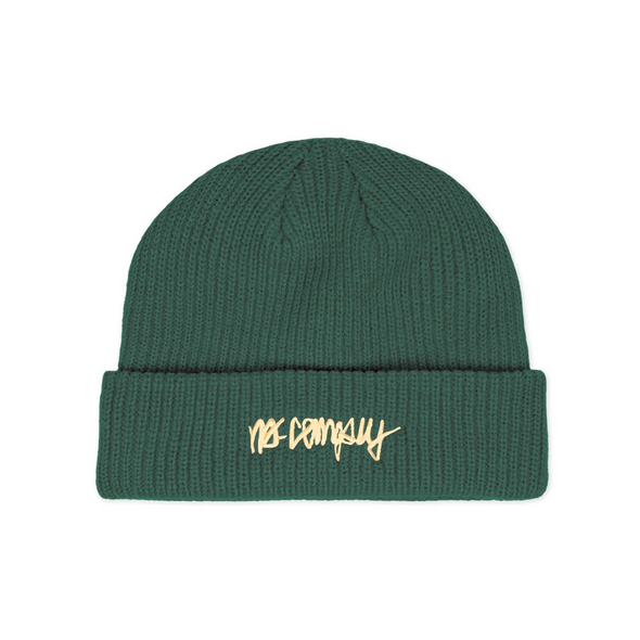 No-Comply Script Check Beanie - Sea Green