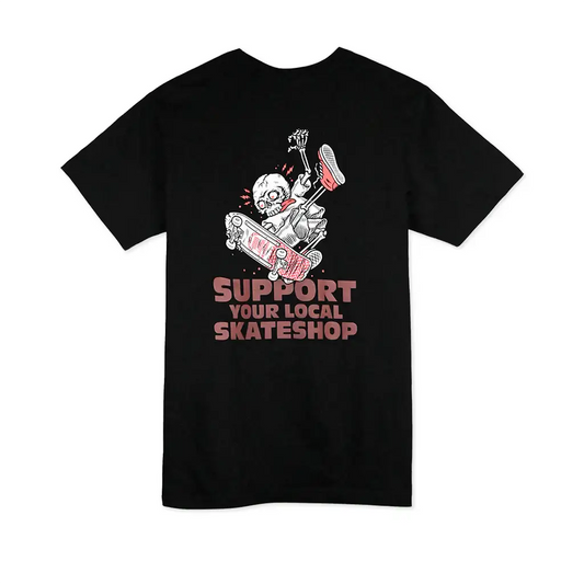 No-Comply Skeleton Skateshop Day 2025 Tee Shirt - Black