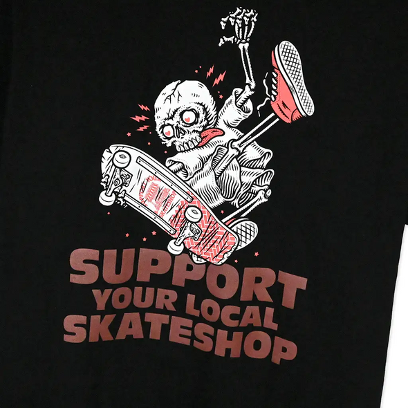 No-Comply Skeleton Skateshop Day 2024 Youth Tee Shirt - Black