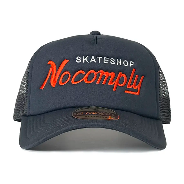 No-Comply Specialties Mesh A-Frame Hat - Navy Orange