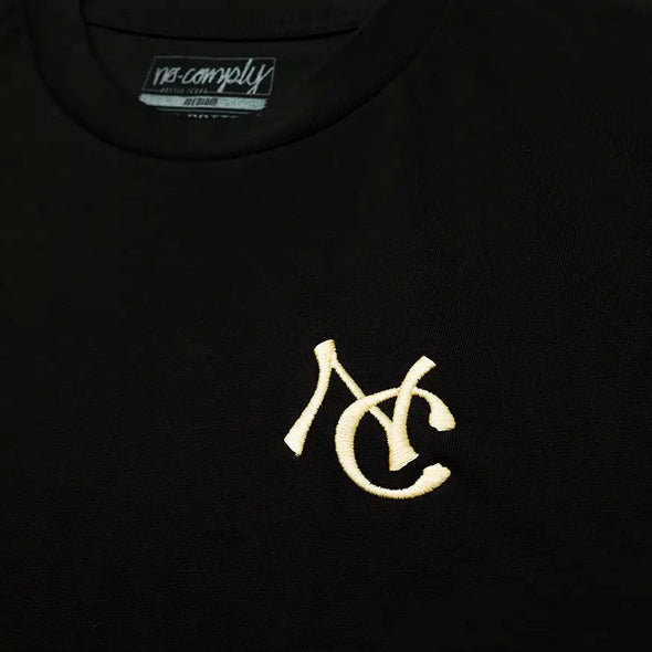 No-Comply NC Embroidered Tee Shirt - Black