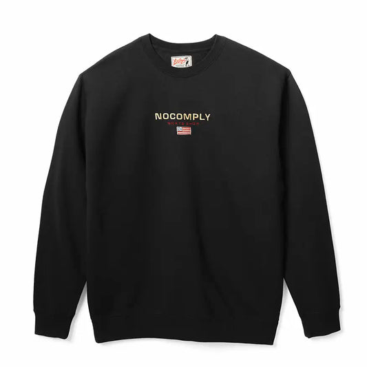 No-Comply NoCo Sudadera deportiva con cuello redondo - Negro