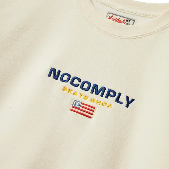 No-Comply NoCo Sport Crew Sweatshirt - Cream