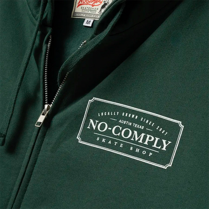 No-Comply Locally Grown Zip Hoody - Washed Green