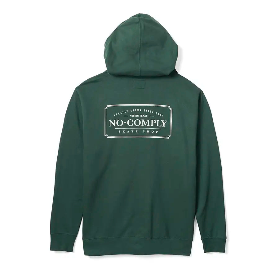 No-Comply Locally Grown Zip Hoody - Washed Green