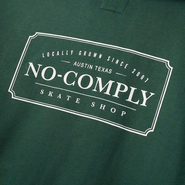 No-Comply Locally Grown Zip Hoody - Washed Green