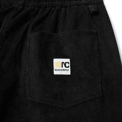 No-Comply New Wave Corduroy Skate Pant - Black