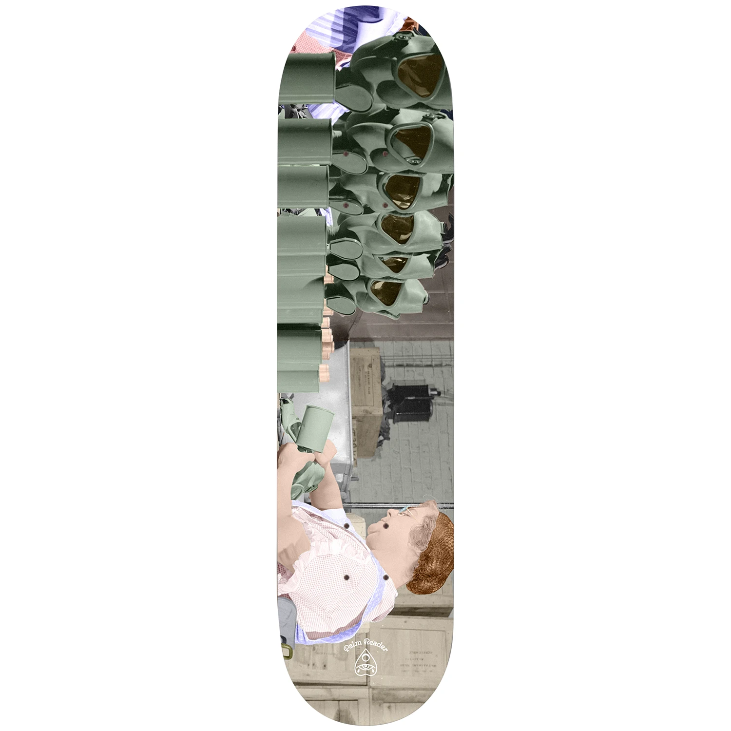 Palm Reader Skateboards Gas Mask Deck