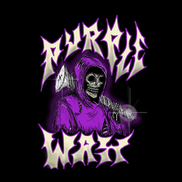 Purple Wax Purp Reaper Tee Shirt - Black