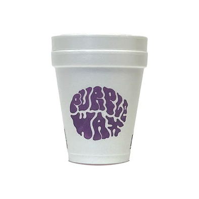 Purple Wax 8oz Double Cup