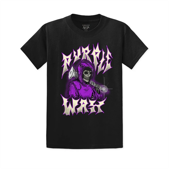 Purple Wax Purp Reaper Tee Shirt - Black