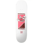 Roger Skate Co Coffin Drop Marshall Manuel pro model skateboard deck on a white background