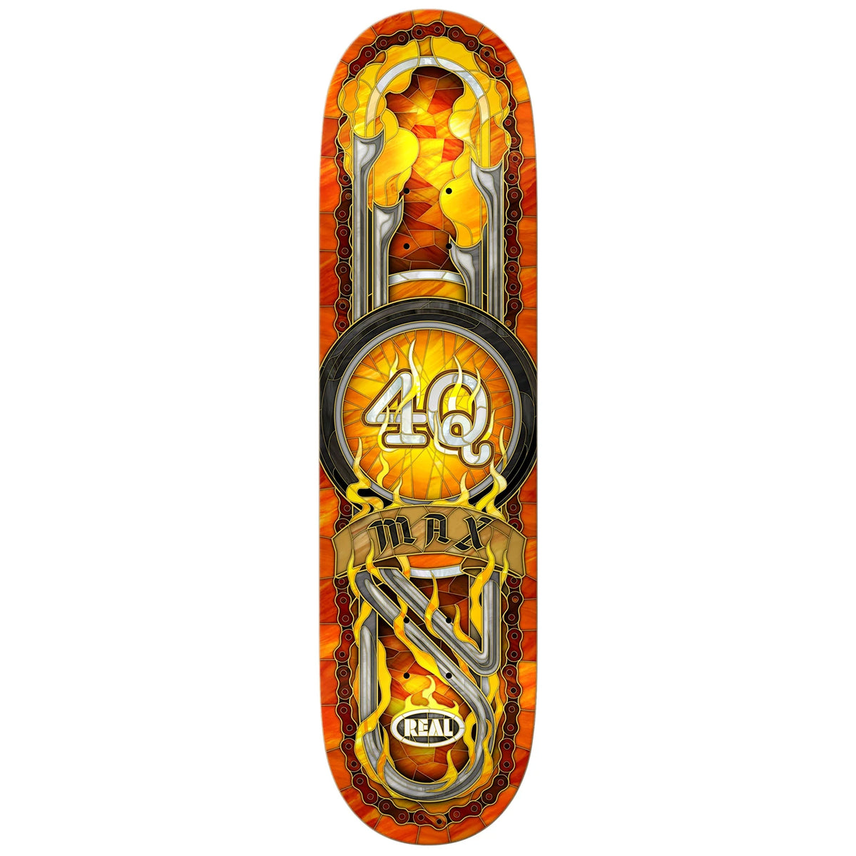 Real Skateboards Max 4Q Cathedral Deck 8.5 | No-Comply ATX – No