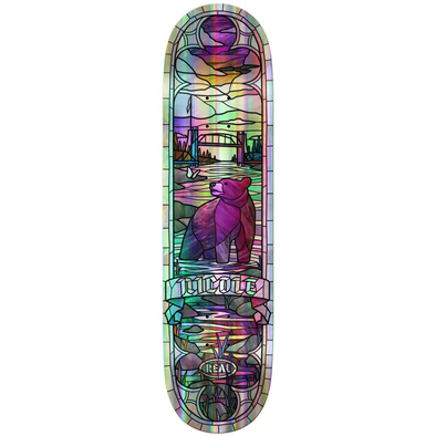 Real Skateboards Nicole Holographic Cathedral Deck 8.38
