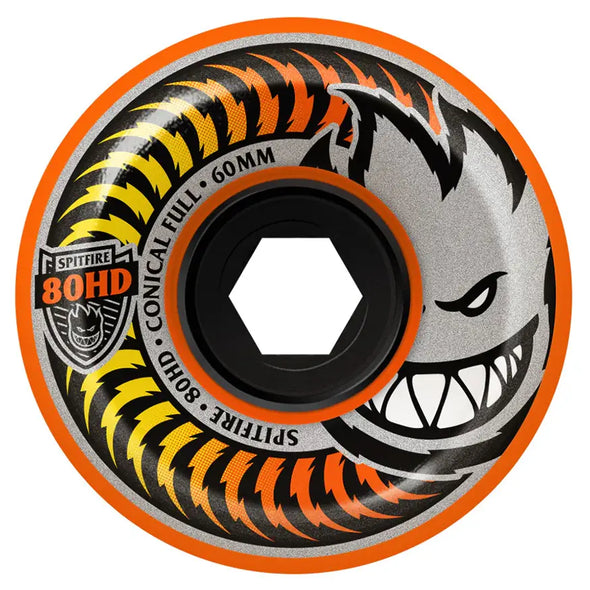 Spitfire 80HD Fade Orange Conical Full Skateboard Wheels