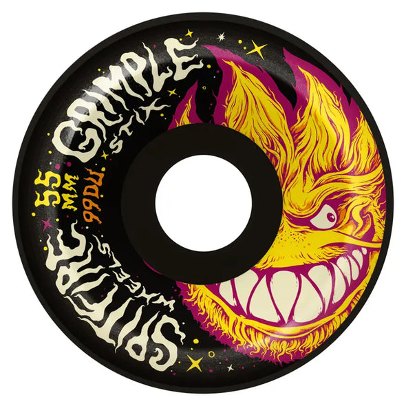 Spitfire x Grimple Stix Formula Four 99a Grimplehead Lock-In Full Skateboard Wheels