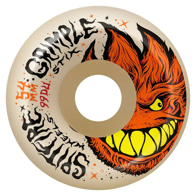 Spitfire x Grimple Stix Formula Four 99a Grimplehead Lock-In Full Skateboard Wheels