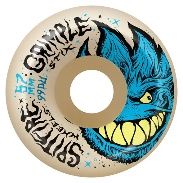 Spitfire x Grimple Stix Formula Four 99a Grimplehead Lock-In Full Skateboard Wheels