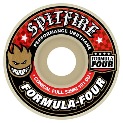 Ruedas completas cónicas para monopatín Spitfire Formula Four 101a