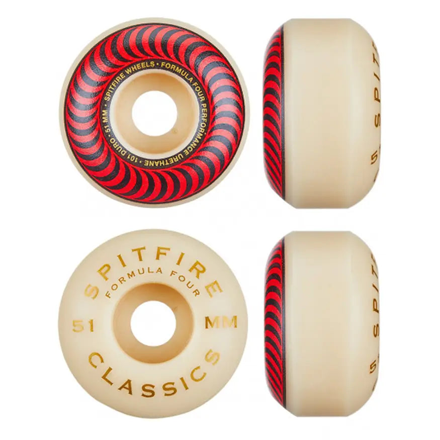Spitfire Formula Four Classic 101a Skateboard Wheels | No Spitfire Formula Four Classic 101a Skateboard Wheels | No
