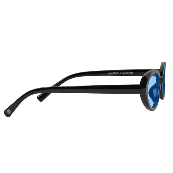 Glassy Stanton Polarized Sunglasses - Black/Ice Lens