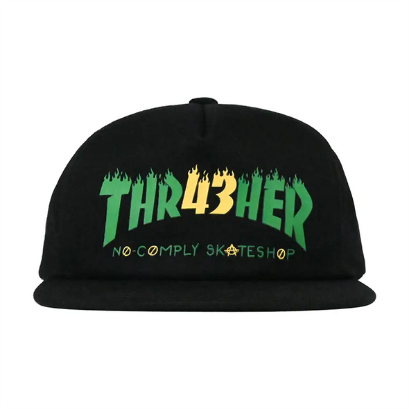 Gorra No-Comply X Thrasher Negra