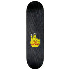 Toy Machine Skateboards Rowley Heavy Metal Deck 8.75" x 32" with distinctive logo and dark wood finish.