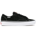 Black suede Vans Skateboarding Skate AVE Classic Anthony Van Engelen pro model skateboard sneaker on a white background
