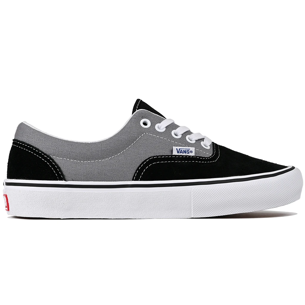 Vans Skateboarding gray and black Era sneaker on a white background