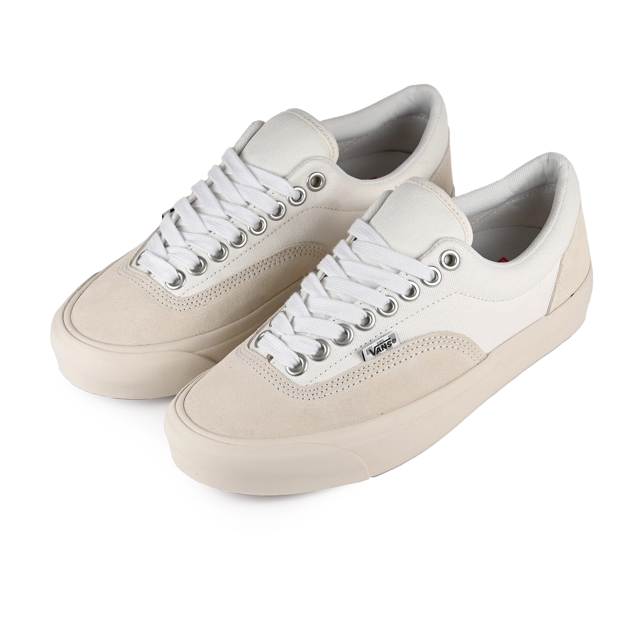 A pair of Turtledove Vans Skateboarding Skate Era Stub skateboard sneakers on a white background