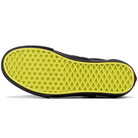 Yellow sole of Vans Skateboarding Skate Half Cab men's skateboard sneaker on white background