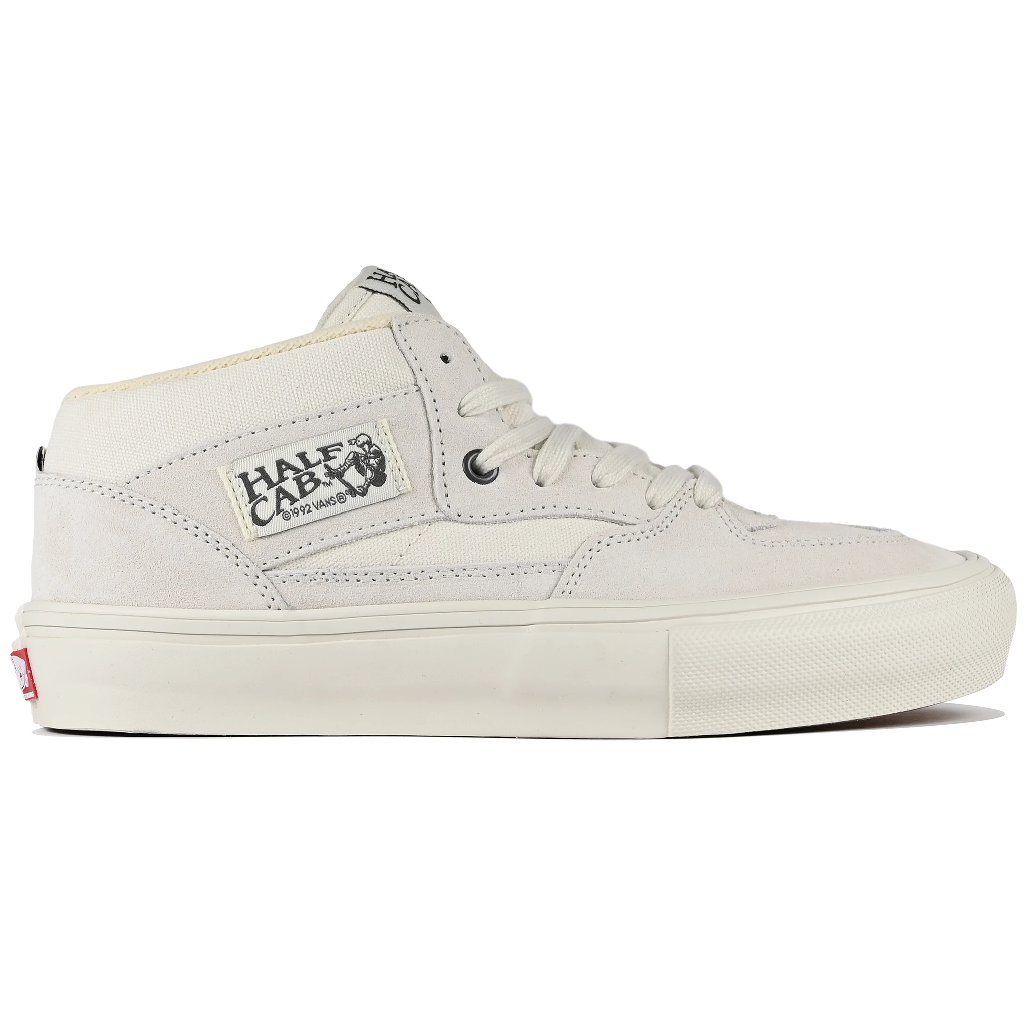 Marshmallow Vans Skateboarding Skate Half Cab skateboard sneaker on a whitebackground