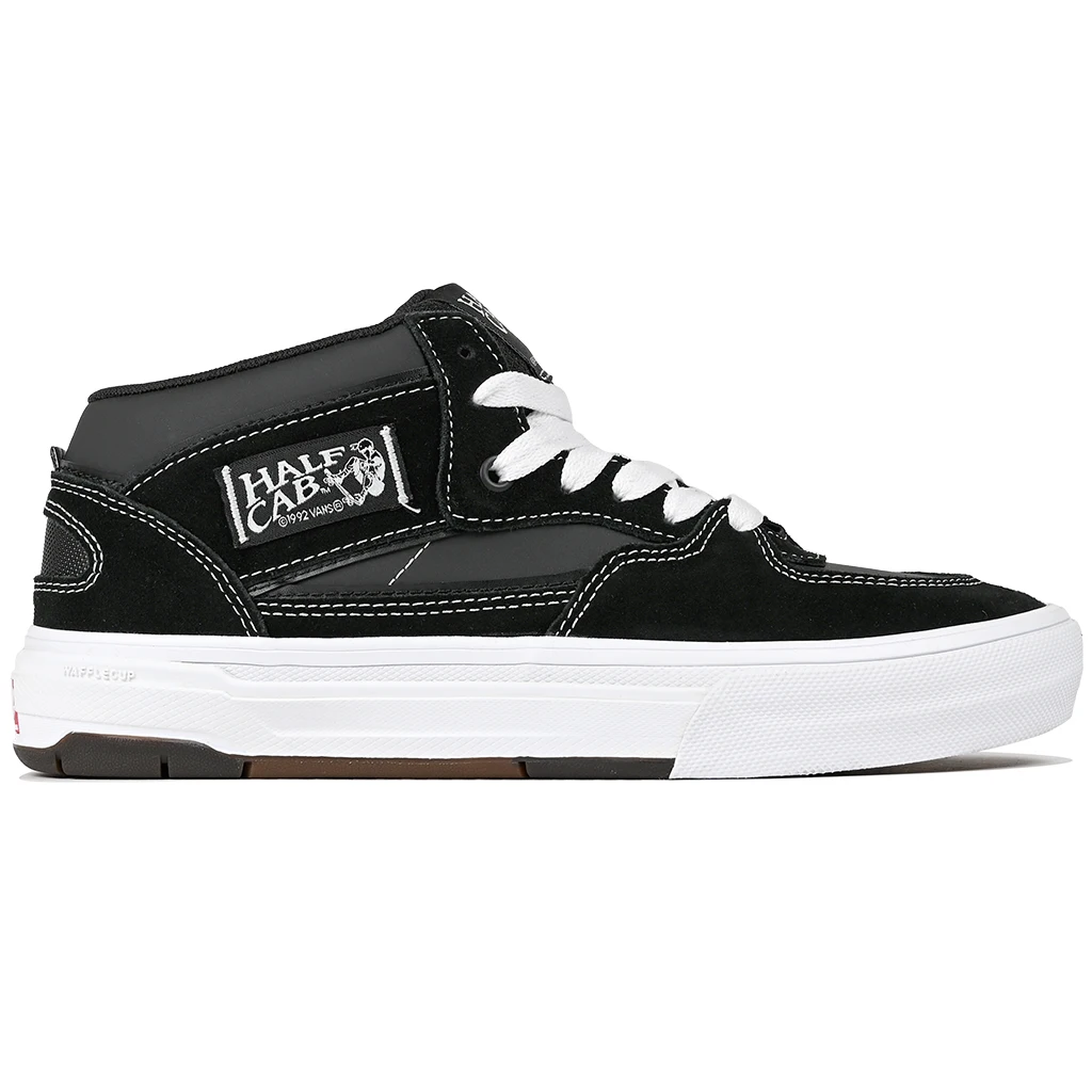 Vans Skate Half Cab Wafflecup Skateboarding Shoe - Black/White