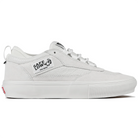 White Vans Skateboarding Skate Safe Low Men's skateboard sneakers on white background