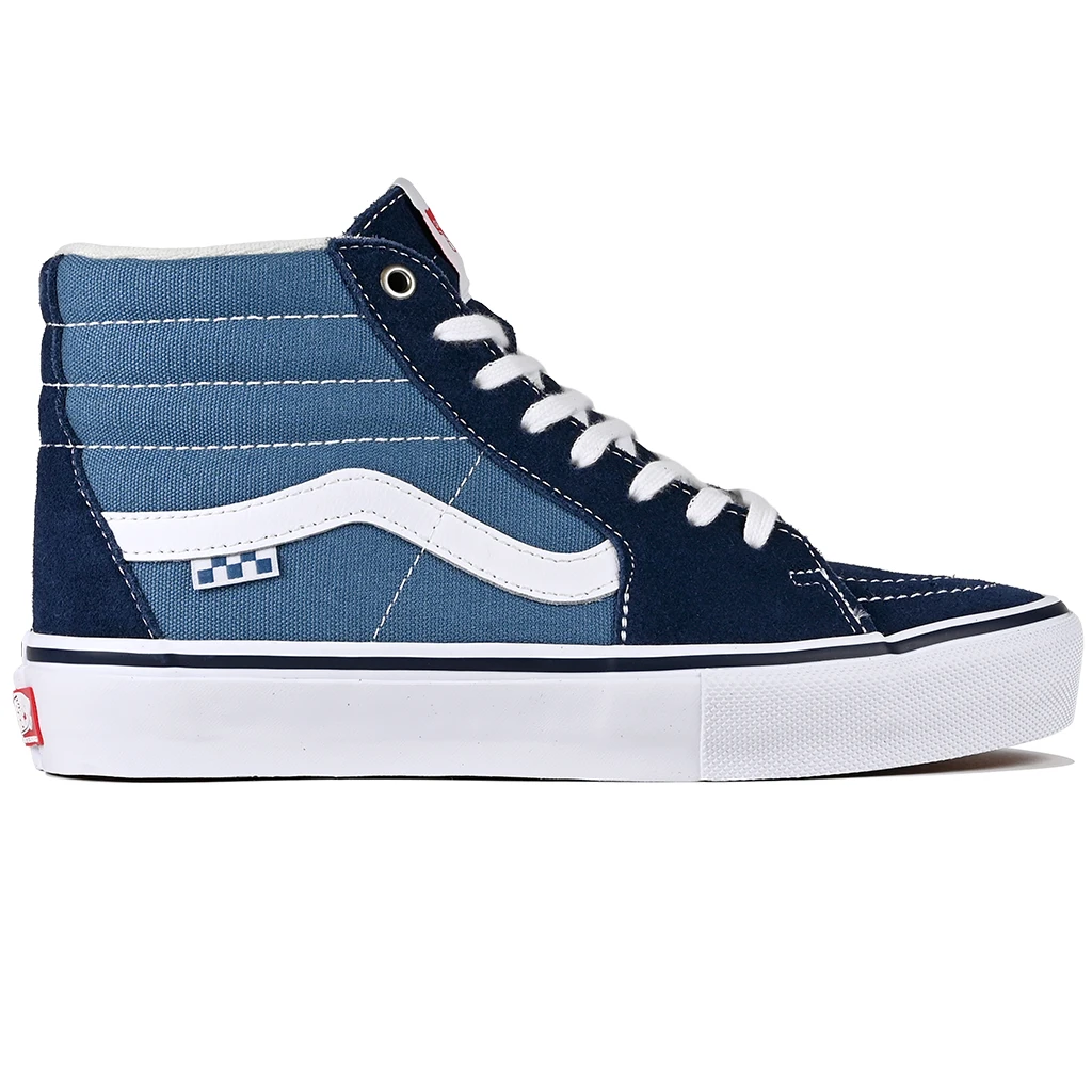 Vans Skate SK8-Hi Skateboarding Shoe - Navy/White | Skate  display picture 1