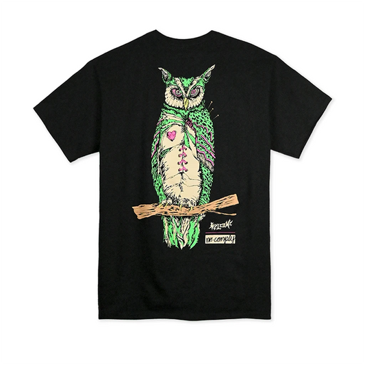 Welcome Skateboards x No-Comply Heartwise Tee Shirt - Black