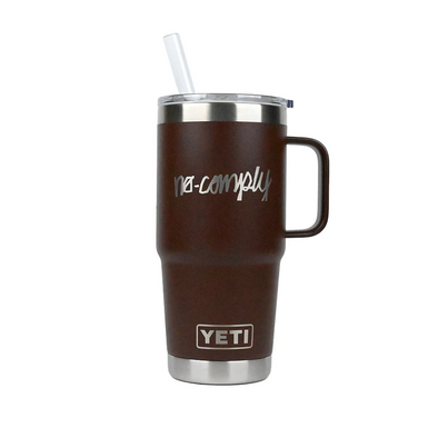 Yeti x No-Comply Rambler 25oz Straw Mug Bottle - Brown