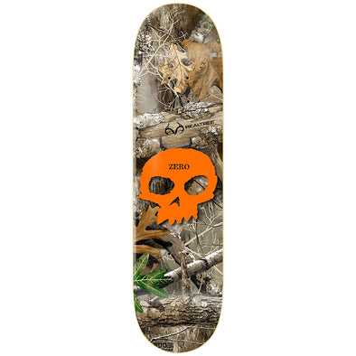 Zero Skateboards Orange Single Skull Deck 8.25