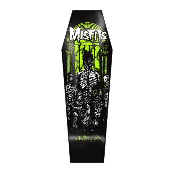 Zero Skateboards x Misfits Earth A.D. Coffin Deck 10.5