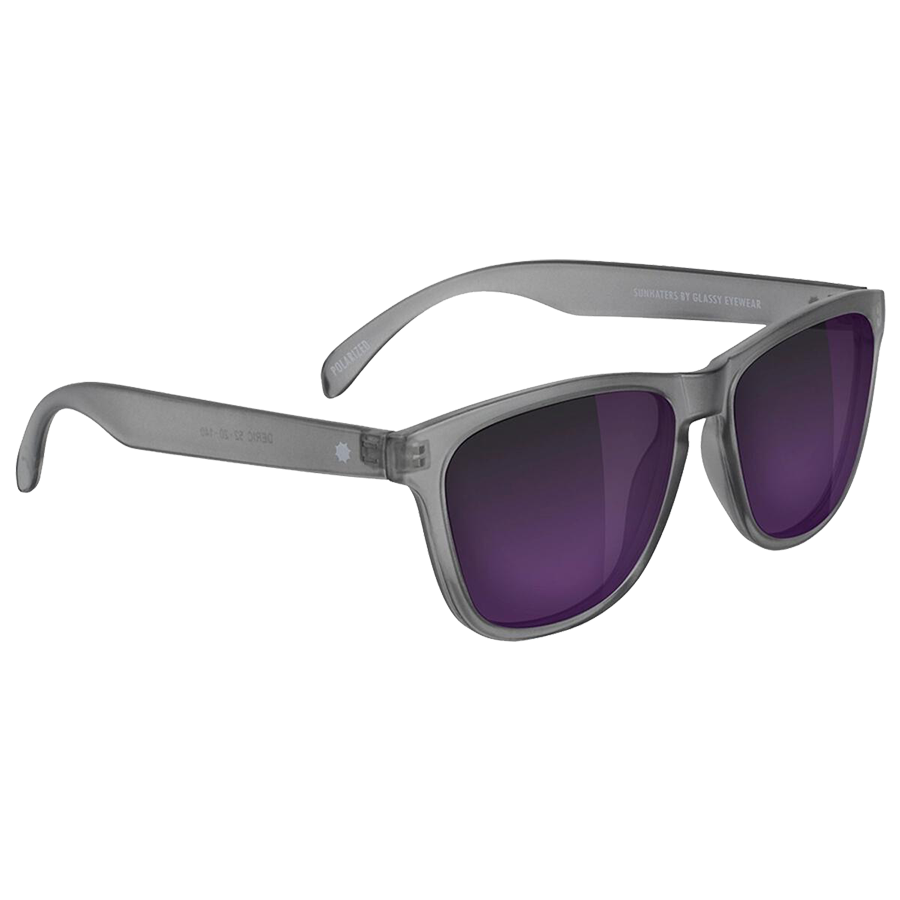 Glassy Deric Polarized Sunglasses - Transparent Grey