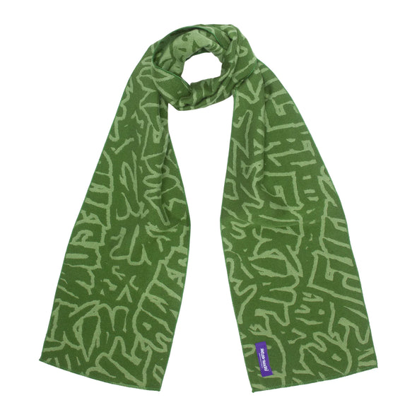 Fucking Awesome Sticker Stamp Scarf - Green