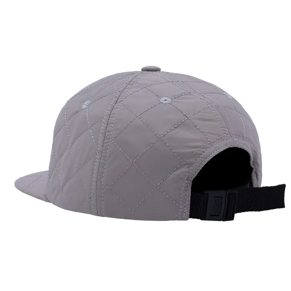 Fucking Awesome Quilted Spiral 6-Panel Hat - Grey