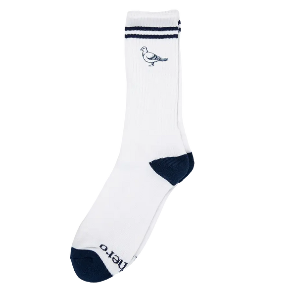Anti Hero Skateboards Basic Pigeon Outline Socks - White