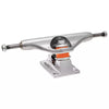 Polished silver Independent skateboard truck with two orange bushings available at No-Comply Skate Shop in Austin, TX